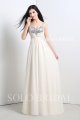 Champagne a line sequin bridesmaid dress A16116