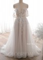 20240612D Blush Off Shoulder Sweetheart A Line Wedding Dress